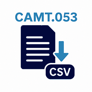 Converteer een CAMT.053 bestand naar CSV